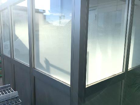 プライバシーフィルム施工例